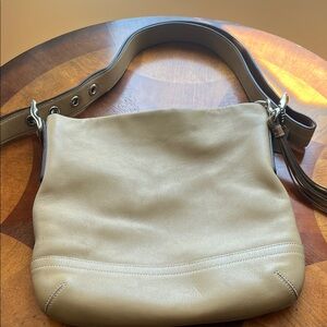 Coach Tan Leather Shoulder Bag